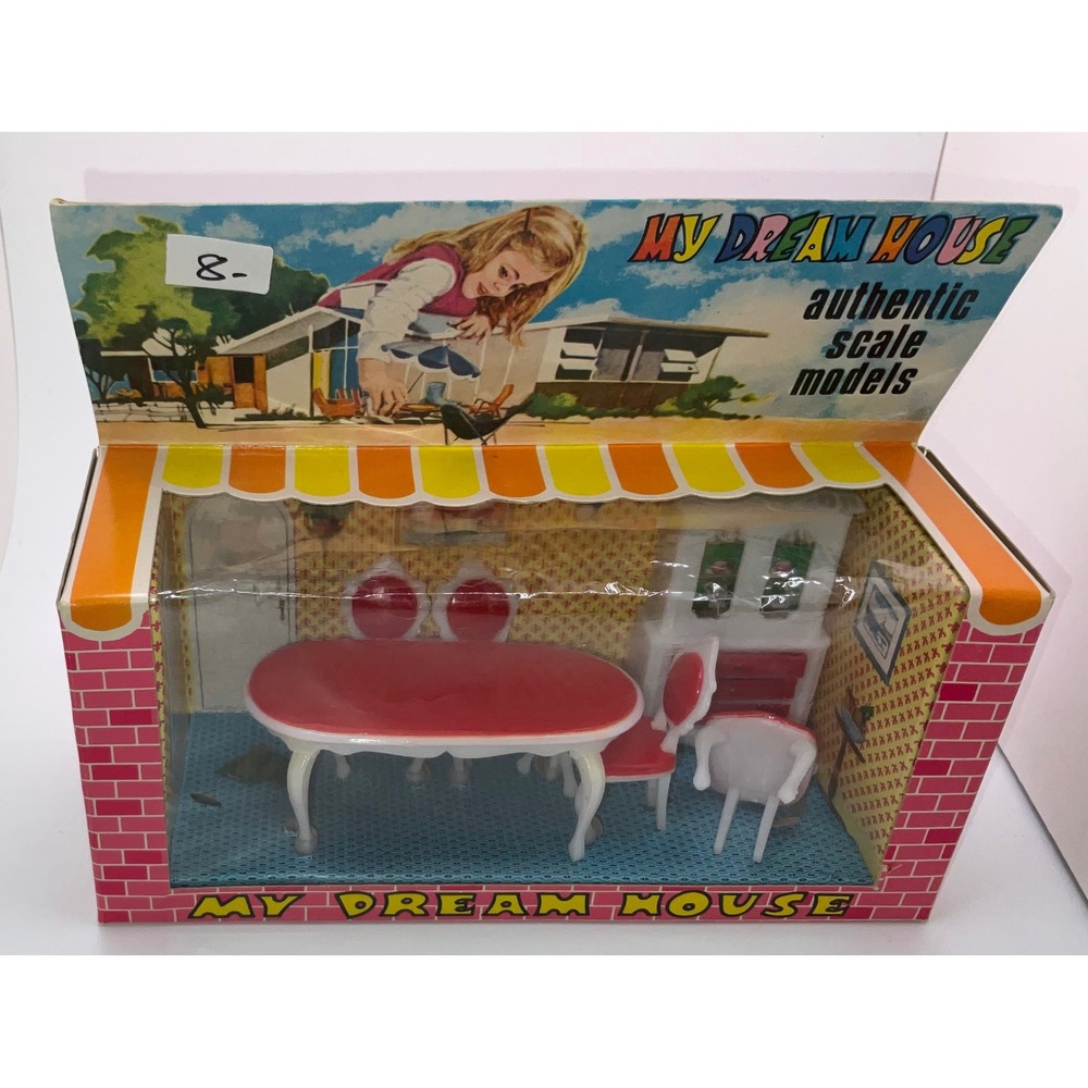 Vintage My Dream House Authentic Scale Models Dollhouse Furniture 6 Room Sets - Picture 5 of 7